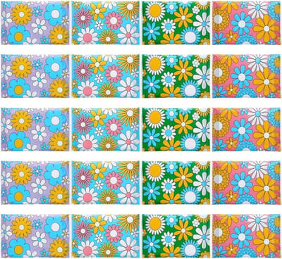 Zakdoekjes Reisformaat - Mini Tissues - Voor Onderweg - 3-Laags Zacht - 100 Stuks - Met Bloemenprint