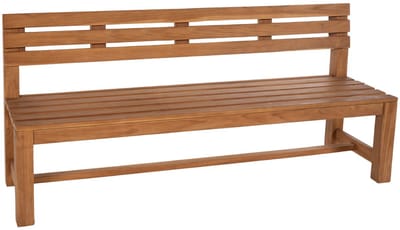 CLP Augusta Tuinbank - tuinbankjes weerbestendig - met rugleuning - teakhout - teak 240 cm