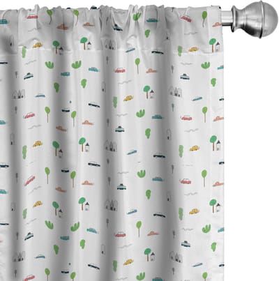 ABAKUHAUS Kindergordijnen – 2x75x245 cm – Microvezel – Multikleur