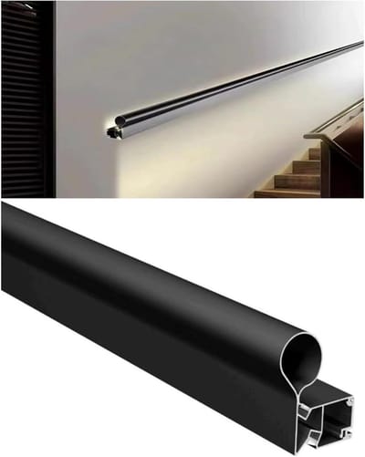 Aluminium Trapleuning - Antislip Profiel - Veilig Lopen - Automatische Verlichting - 100 cm - Zilver