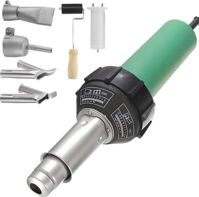 Kunststoflasser - Heteluchtpistool - Kunststof Repareren - Temperatuur Verstelbaar - 1600W - Groen