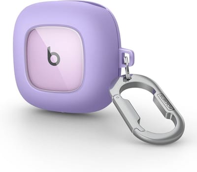 Transparante Bescherming Case voor Beats Fit Pro - Slank en Schokbestendig met Clip en Sleutelhanger