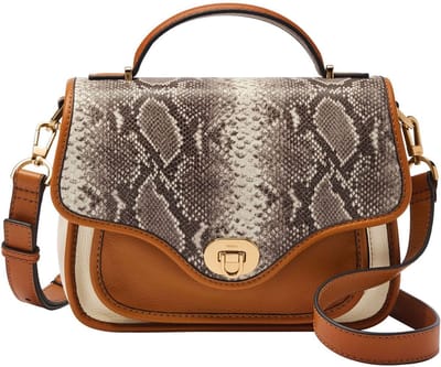 FOSSIL Schoudertas Heritage Top Handle Neutral Multi Bruine