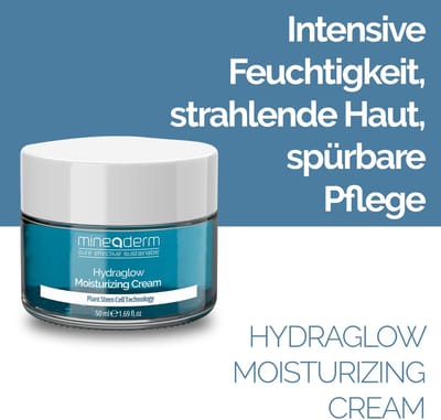 Mineaderm Hydraglow Facial Moisturizer – With HYDRAFENCE™, Aquaxyl & Vitamin E – Smoothes, Replenishes & Provides Radiant Hydration – For Dry & Sensitive Skin – 50 ml