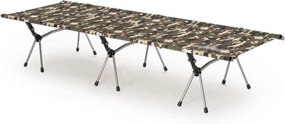 Vouwbed Camping - Opklapbed Buiten - Ontspannen Op Reis - Lichtgewicht Draagbaar - 190x65cm - Woodland Camouflage