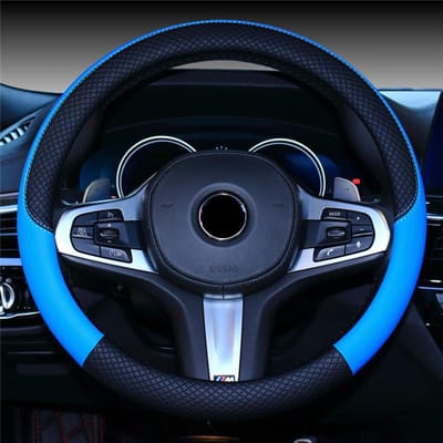 Universele Auto Stuurwielhoes Voor 38cm Stuurwiel Imitatieleer Ademend Auto Wielhoes Interieur Auto Accessoires