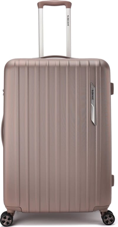 Decent PARADISO Grote koffer 76x45x30 – Grote maat trolley - Lichtgewicht koffer - Reiskoffer - Veilig TSA Cijferslot – Champagne
