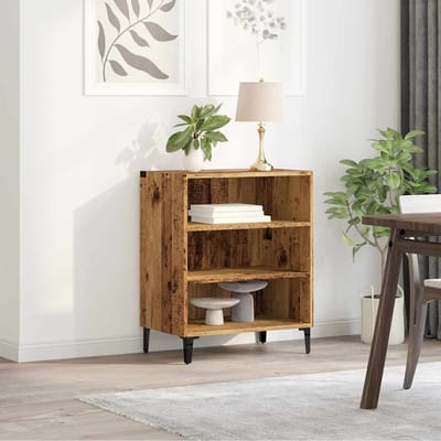 vidaXL - Dressoir - 57x35x70 - cm - bewerkt - hout - oud - houtkleurig