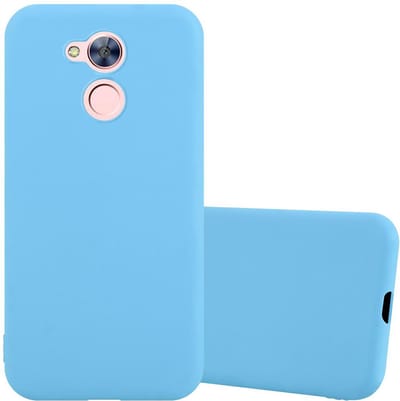 Cadorabo Hoesje geschikt voor Honor 6A PRO / 5C PRO in CANDY BLAUW - Beschermhoes gemaakt van flexibel TPU silicone Case Cover