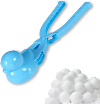 Xerolax Sneeuwballenmaker - Sneeuwbaltang - Eend - Strandspeelgoed - Zandspeelset - Strandschepje - Blauw