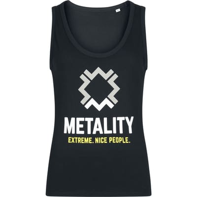 Metality Top - Girl-Top - S tot XL - voor Vrouwen - zwart