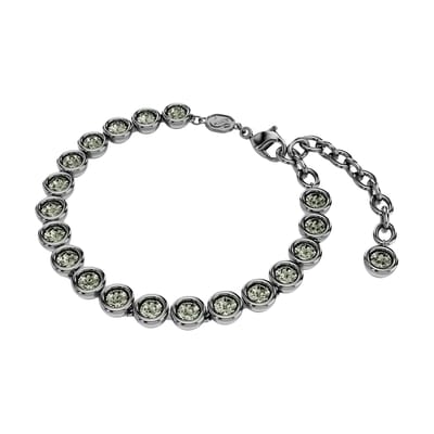 Swarovski Imber Kettingontwerp Imitatie Kristal Armband Damesarmbanden Zwart 5682592 Box (Random Color),M gray