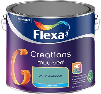 Flexa - Creations Muurverf Zijdemat - Vol Palmboom - Mengverf - 2,5 L