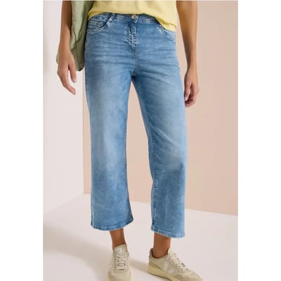 7/8 Wide Leg jeans in Slim Fit