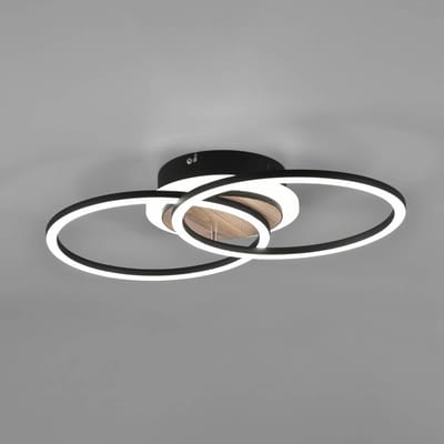 Reality Leuchten LED plafondlamp Giro 3-lamps rond afstandsb.