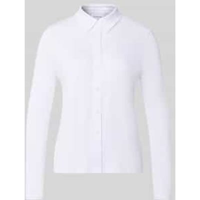 Slim fit overhemdblouse van viscosemix