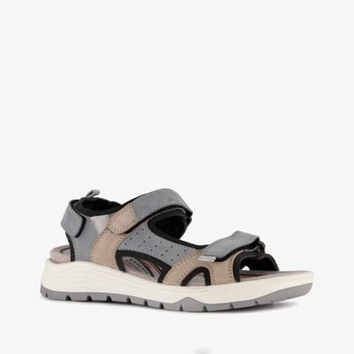 Hush Puppies leren dames sandalen blauw - Maat 37 - Uitneembare zool