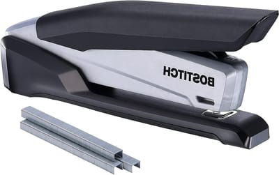 Bureaunietmachine - Handnietmachine - Papierwerk Organiseren - Eénvinger Technologie - Tot 25 Vellen - Zwart Grijs