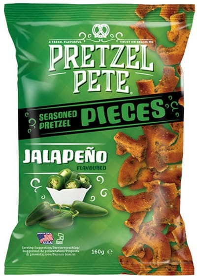 Pretzel Pete | Jalapeno Pretzel Pieces | 160 gram