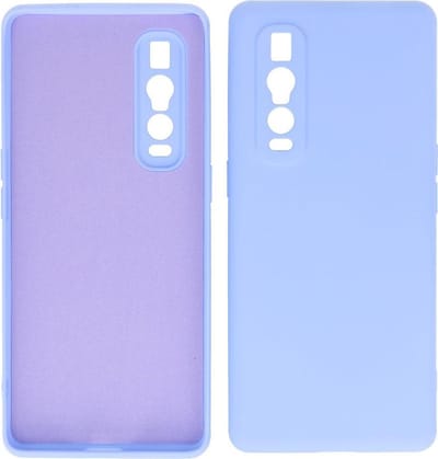 Bestcases 2.0mm Dikke Fashion Telefoonhoesje Backcover - Siliconen Hoesje - Oppo Find X2 Pro - Paars