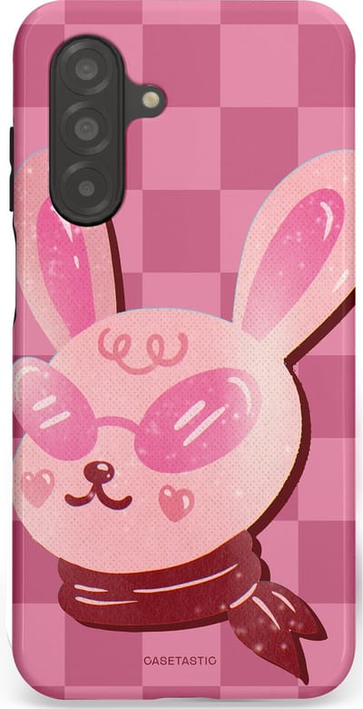 Casetastic Hoesje Geschikt voor Samsung A26 - Stijlvolle Beschermende Duo-layer Case - Luxe konijntje