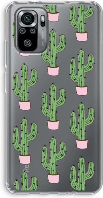 Case Company® - Hoesje geschikt voor Xiaomi Redmi Note 10S hoesje - Cactus Lover - Soft Cover Telefoonhoesje - Bescherming aan alle Kanten en Schermrand