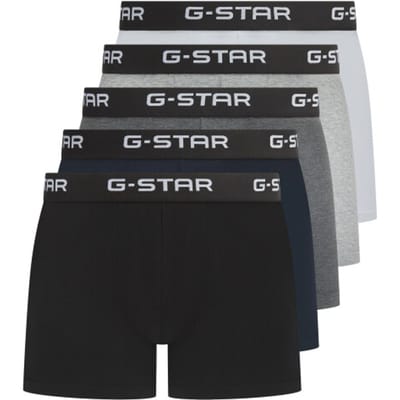 G-Star Underwear Maize 5 Pack Trunks Black/dakr Grey Heather/bright Maat: S | Onderbroeken Outlet | Heren | Zwart