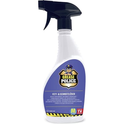 Grease Police incl. Microvezeldoek | Krachtige reiniger tegen vet en vuil | Allesreiniger en Ontvetter voor keuken, badkamer en tuin