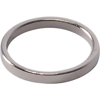 Decomode - Gordijnring - Metaal - Geborsteld Nikkel - Dia. 12mm - 8 Stuks