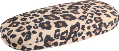 Leopard Print Hard Case voor Brillen, Persoonlijke Opbergtas voor Brillen, Sleutels en Potloden, Draagbare Brillenhoes voor Dames en Heren