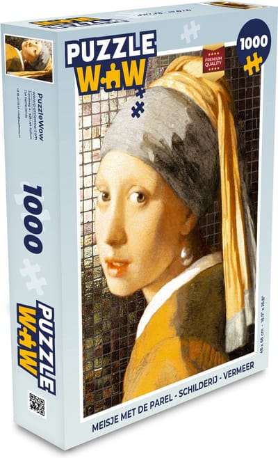 Puzzel Meisje met de parel - Schilderij - Vermeer - Legpuzzel - Puzzel 1000 stukjes volwassenen