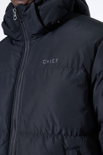 Chief Heren Jas Zwart - Maat S