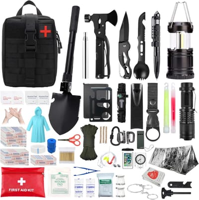 White-Label® Noodpakket Rampenrugzak - Oorlog - Denk Vooruit - Hechtset - Survival Kit Outdoor