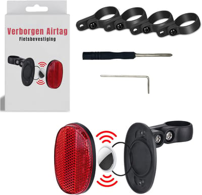 Nexvo® Gps Tracker Fiets - Gps Tracker Zonder Abonnement - Volgststeem - met de EASY FINDER 4G - Rood - 5cm x 5cm x 2cm