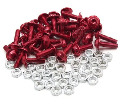 Dailygoods- Zeskantige Socket - M6 Schroeven/Moeren - 35 Stuks - Aluminiumlegering - Corrosiebestendig - Eenvoudige Installatie - Motorbouten