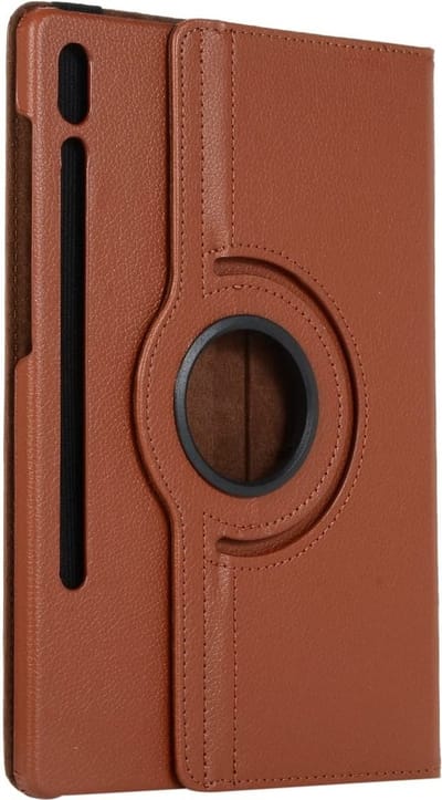 Arara Draaibare Hoes Geschikt voor Samsung Galaxy Tab S8 Plus 12,4 inch (2022) Bookcase - Bruin