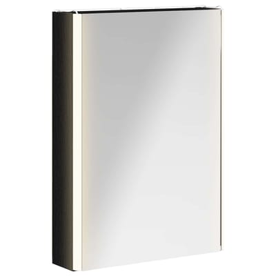 vidaXL - Badkamerspiegelkast - Zwart - Eiken - 43 - x - 11,5 - x - 60,5 - cm