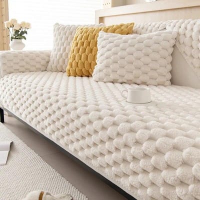 Dikker pluche bankhoes universele antislip hoekbankmat winter warme bankhanddoek bankkussen voor woonkamerbanken deken 70x70cm 1pc