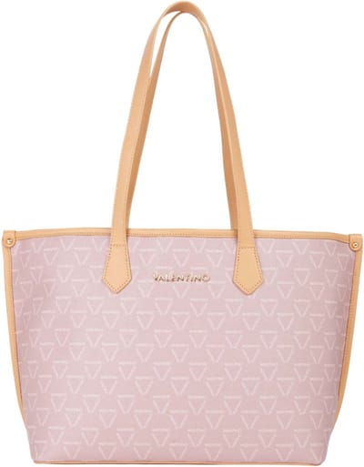 VALENTINO Schoudertas Lady Re Shopping Bag Cipria / Natur Oud roze