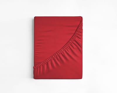 Dreamhouse Katoen Hoeslaken - 70x200 cm - Rood - Eenpersoons