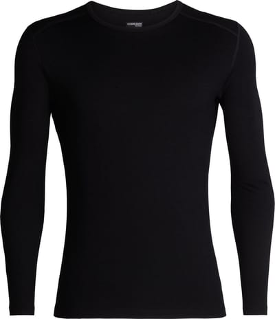 Icebreaker BF 260 Tech LS Crewe - Heren - Thermoshirt - Zwart