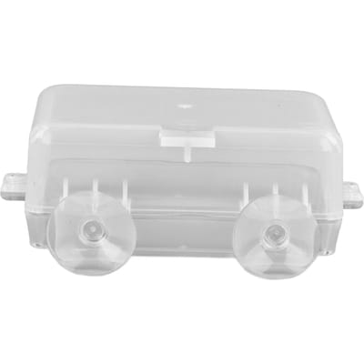 Tasse mangeoire pour reptiles Empêche l'évasion Plat d'alimentation pour reptiles avec ventouse pour lézard serpent gecko Small transparent