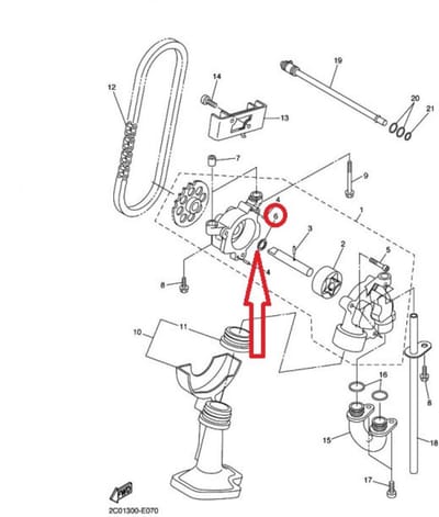 Rondelle axe pompe huile pour moto Yamaha 1300 FJR 2013-16 90201-113K2 Neuf