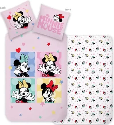 Disney Minnie Mouse Love & Laughter Dekbedovertrek - Eenpersoons - 140 x 200 cm - Katoen