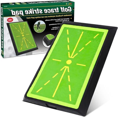 Golf Swing Mat met Antislip Rubberbasis - Draagbare Oefenmat voor Binnen en Buiten - Ideaal voor Beginners, Volwassenen en Kinderen, 30x40cm, Verbeter Je Swing en Precisie