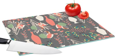 Glazen Snijplank - 39x28 - Boeket - Bloemen - Patronen - Snijplanken Glas