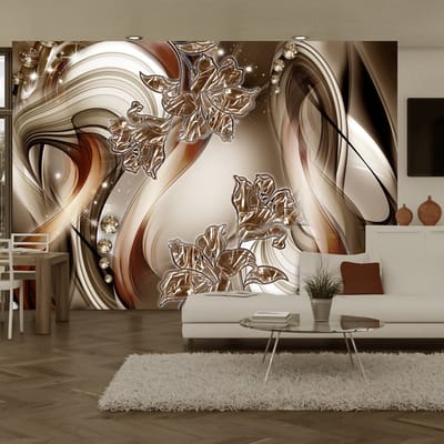 98cm X 70cm - Zelfklevend fotobehang - Bruine symfonie, 8 maten, premium print