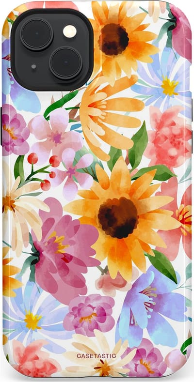 Casetastic Hoesje Geschikt voor Apple iPhone 15 Plus Magsafe - Stijlvolle Beschermende Duo-layer Case - Aquarel fantasie