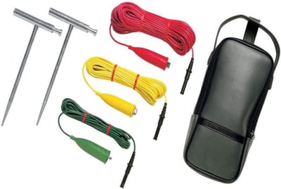 Aarde Spike Testkit - Grondweerstand Tester - Elektrische Metingen - 3-draads Methode - 1 Eenheid - Groen