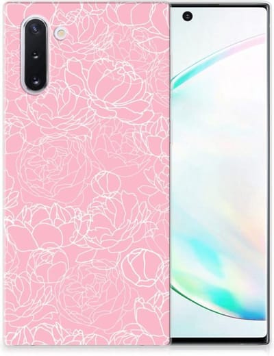 Samsung Galaxy Note 10 TPU Case White Flowers